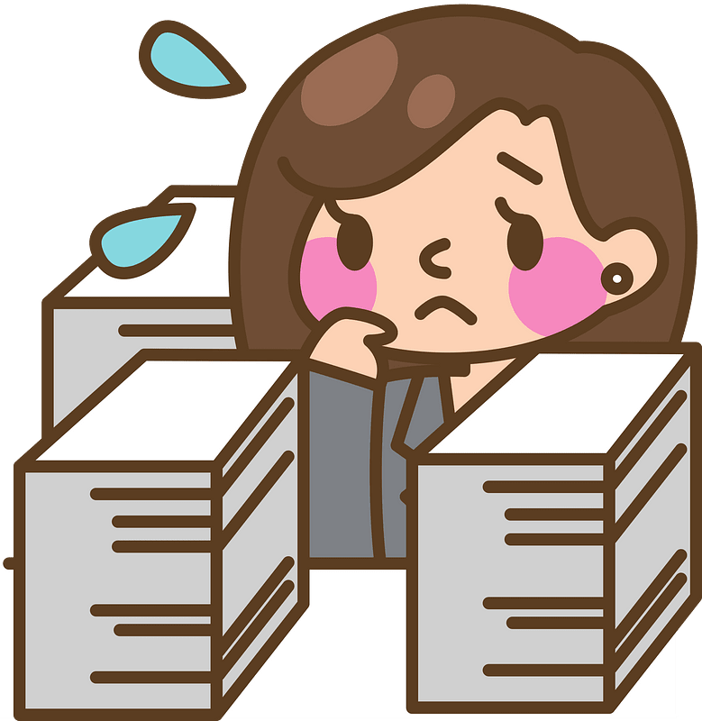 Busy Office Lady