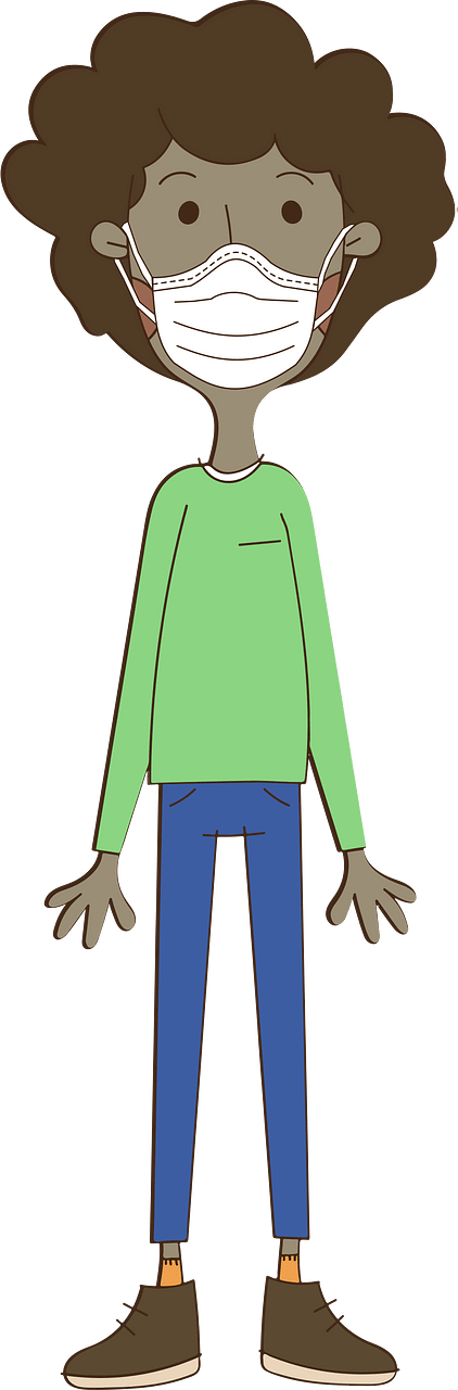 Man with a Face Mask
