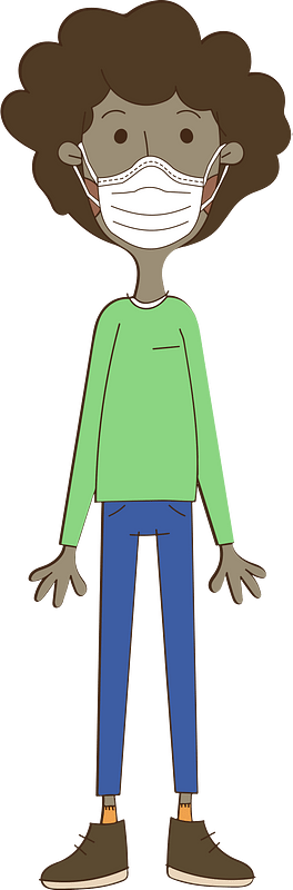 Man with a Face Mask