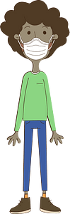 Man with a Face Mask