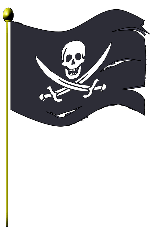 Tattered Pirate Flag