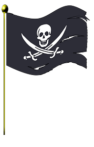 Tattered Pirate Flag