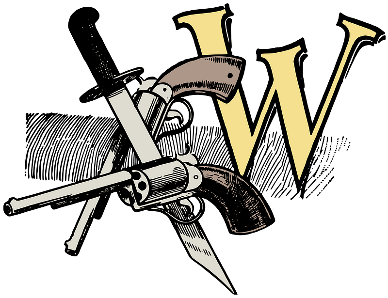 Drop Cap W - Weapons - Colour