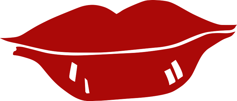 Seductive Red Lips