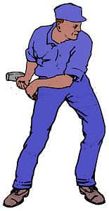 Working Man with Hammer