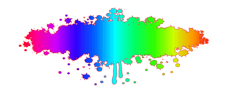Grunge Rainbow Splatter