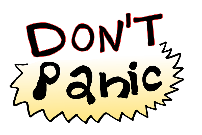 Dont Panic 1 - Free vector clipart images on creazilla.com