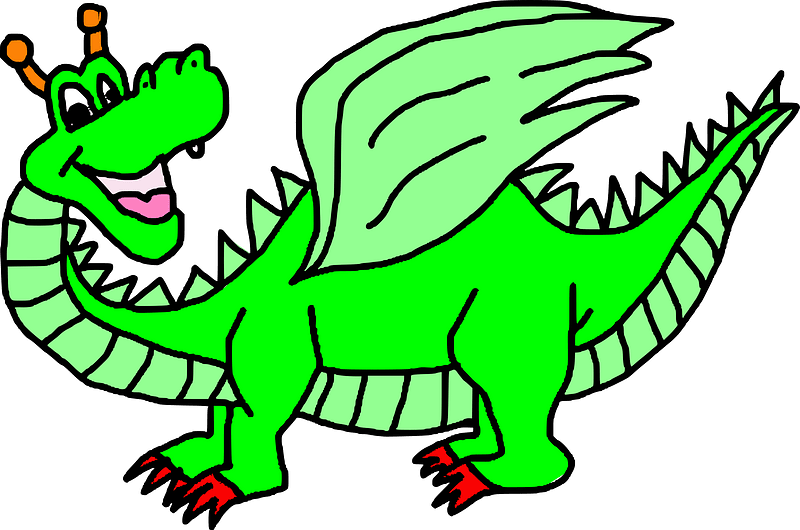 Cartoon dragon