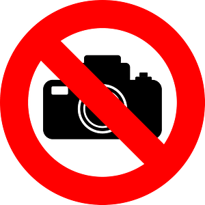 Cameras not allowed