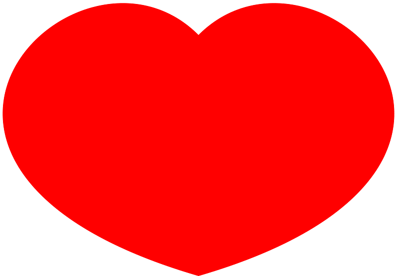 Heart single Bezier curve as wide as possible