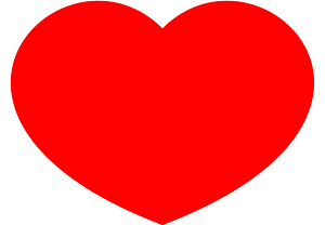 Heart single Bezier curve wider