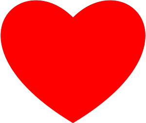 Heart single Bezier curve wide