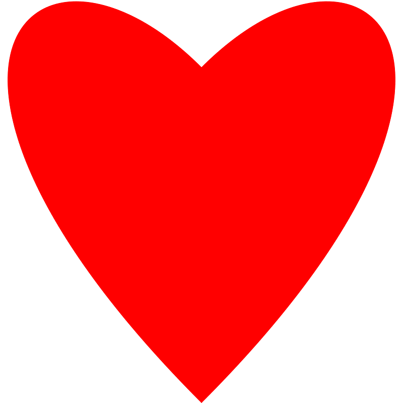Heart singe Bezier curve