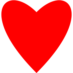 Heart singe Bezier curve