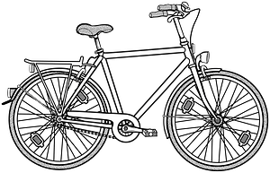 bicycle - lineart