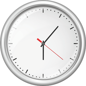 White wall clock