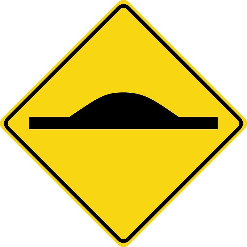 Speed bump (road sign)