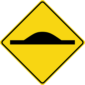 Speed bump (road sign)