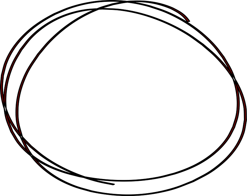 Handwritten circle