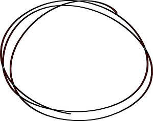 Handwritten circle