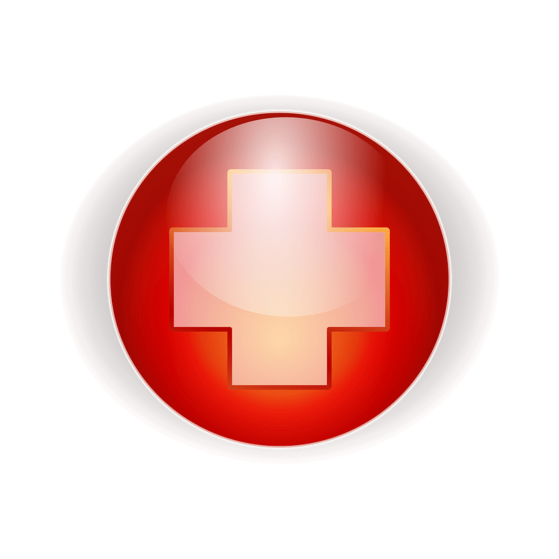 red cross button