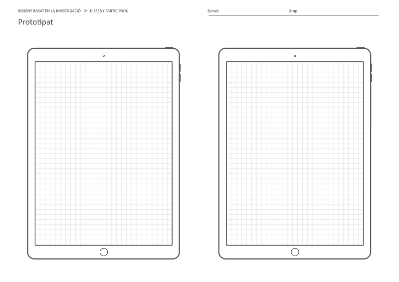 ux design - tablet template