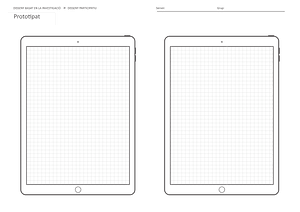ux design - tablet template