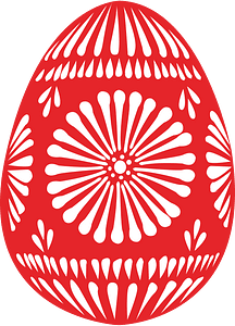 Red Easter egg
