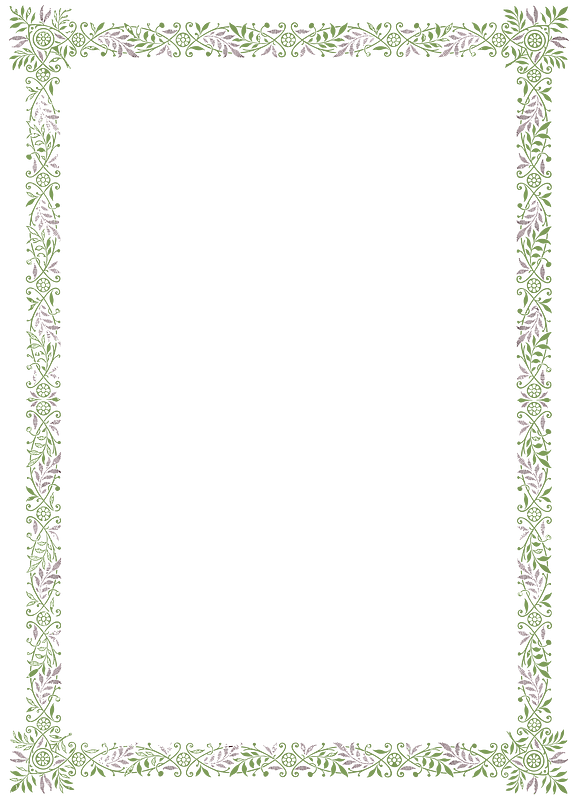 Vintage Floral Border Frame