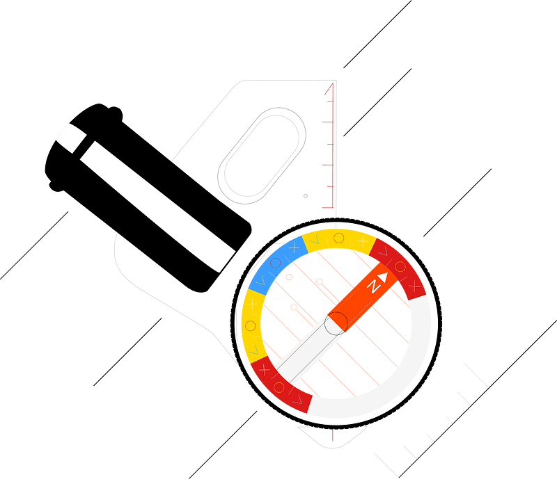 Orienteering Compass Parts
