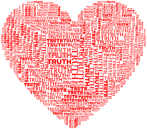 Truth Heart Red