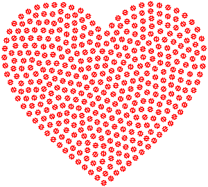 Heart Zerowaste Red