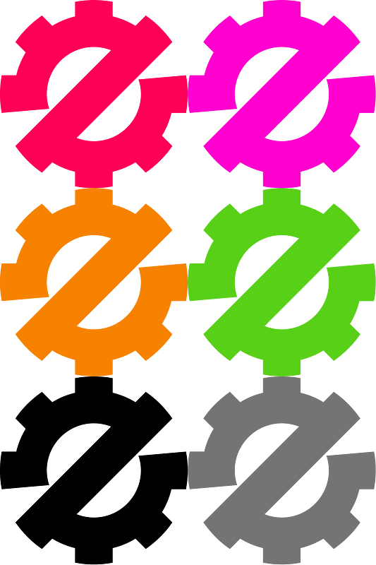 Zerowaste Symbol High Visibility Color