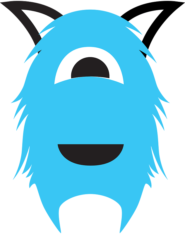 Blue One-eyed Monster