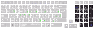 Layout numpad with bÃ©po keyboard Asus K93SM