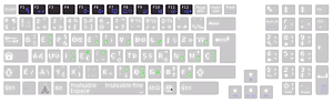 Layout general keys functions with bÃ©po keyboard Asus K93SM
