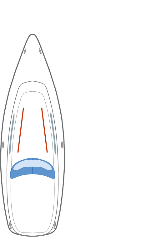 Sail Yacht Top view 