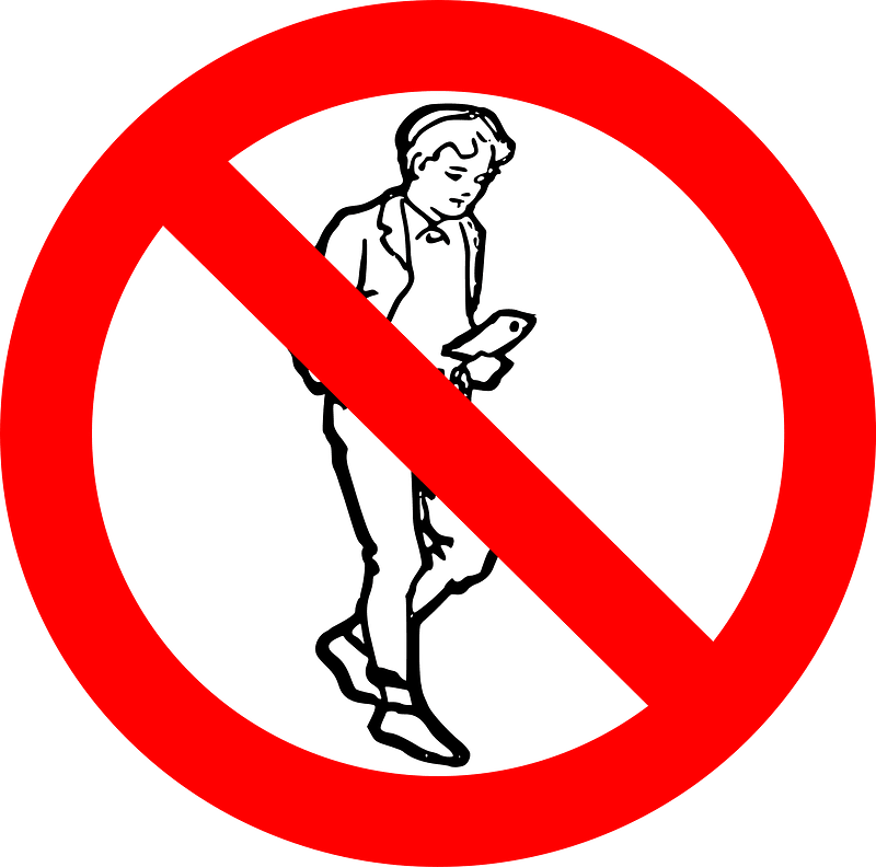 No Smartphone Walking
