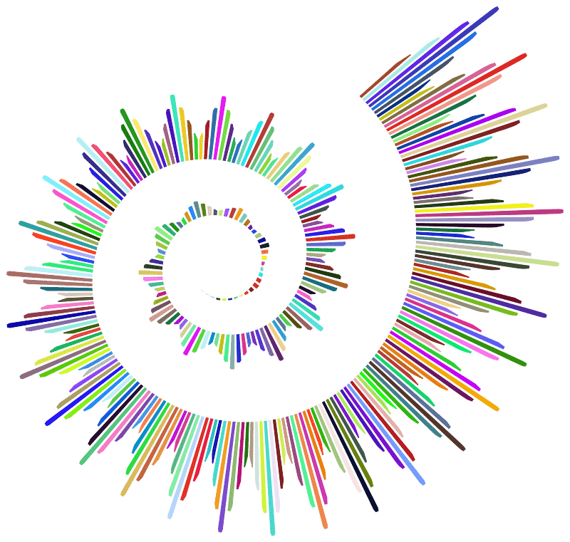 Art Deco Style Spiral Prismatic