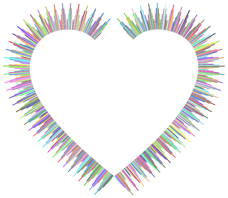 Art Deco Style Heart