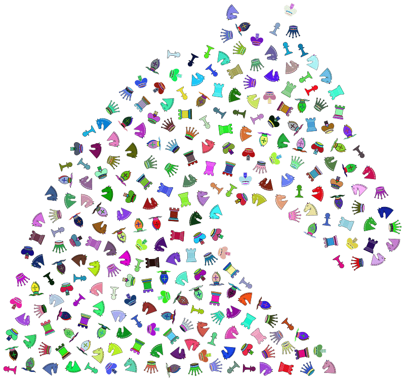 Chess Pieces Knight Prismatic