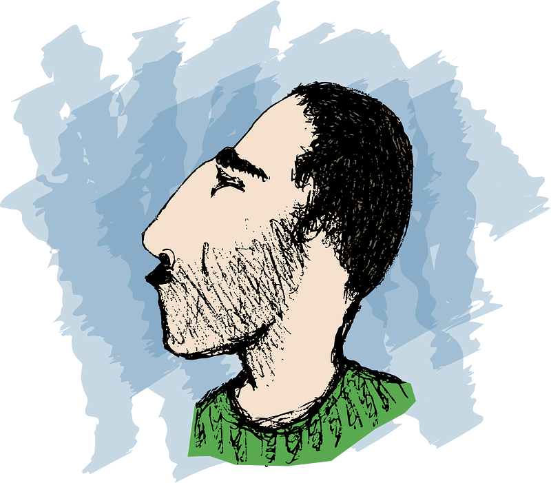 Bearded Man - Colour