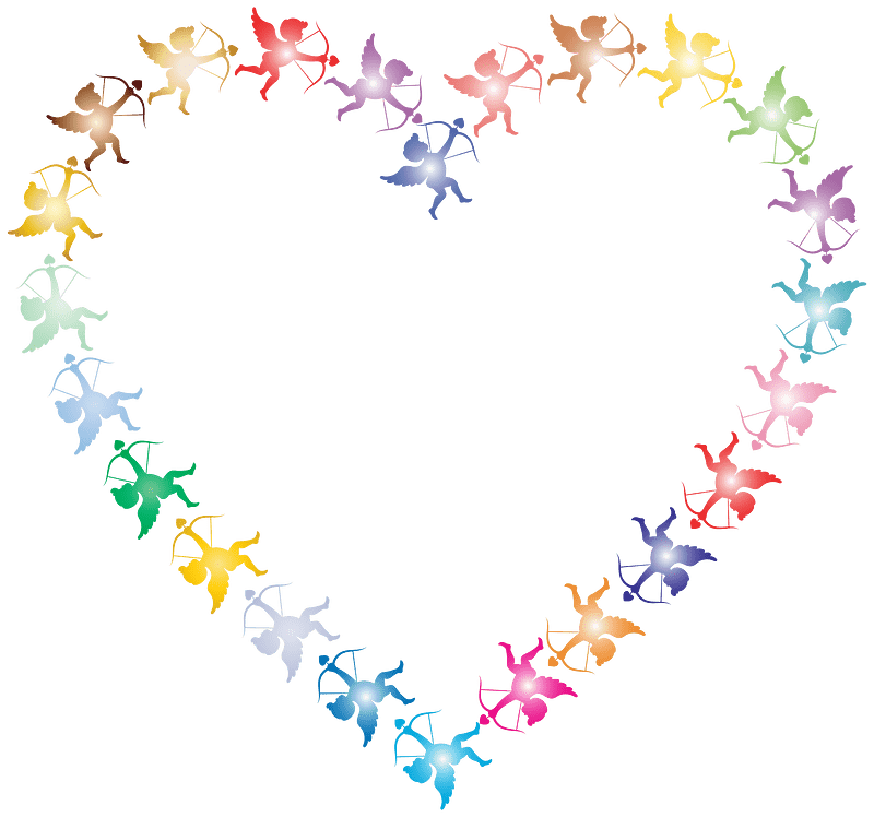 Cupid Archer Heart Prismatic