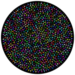 Abstract Prismatic Circular Art