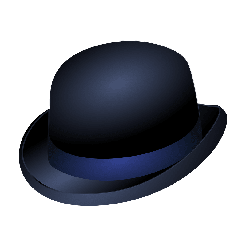 Bowler Hat with Blue Band