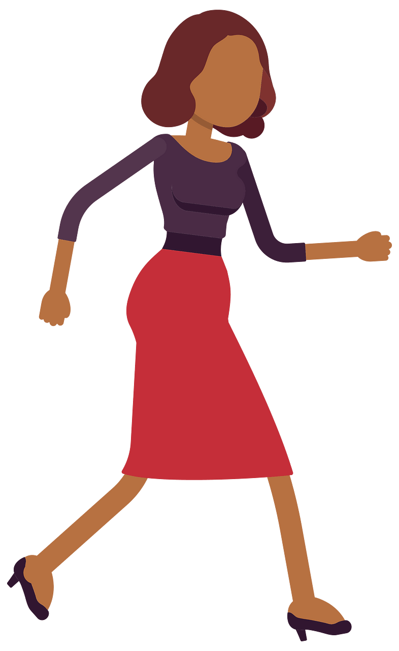 Woman Walking Illustration