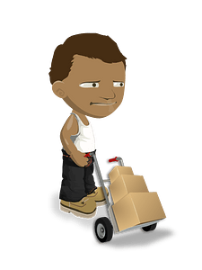 Delivery Man with Boxes