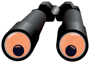 Cartoon binoculars