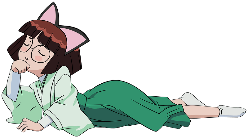 Anime Girl Thinking