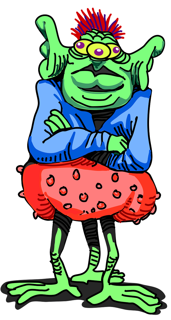 Martian with three feet